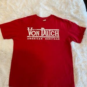 Von Dutch American heritage red t shirt